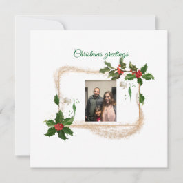 Flache Feiertagskarte