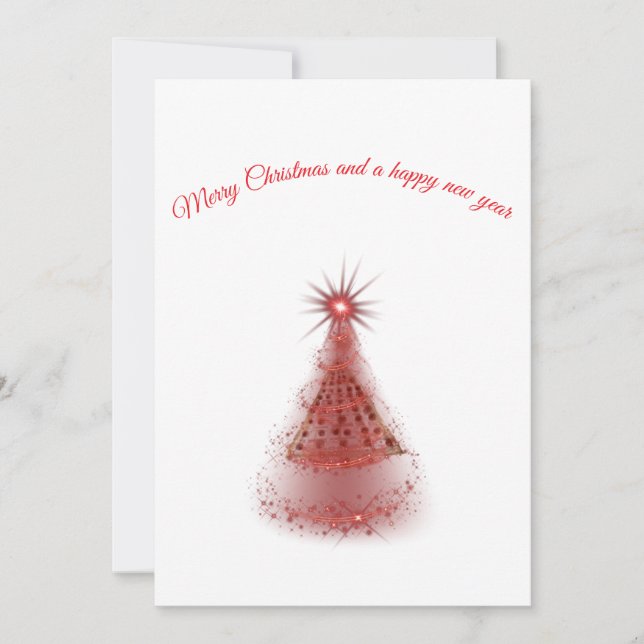 Flache Feiertagskarte (Vorderseite)