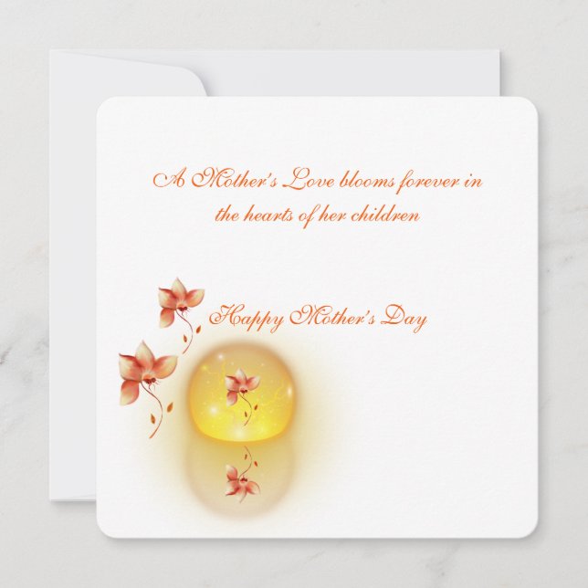 Flache Feiertagskarte (Vorderseite)