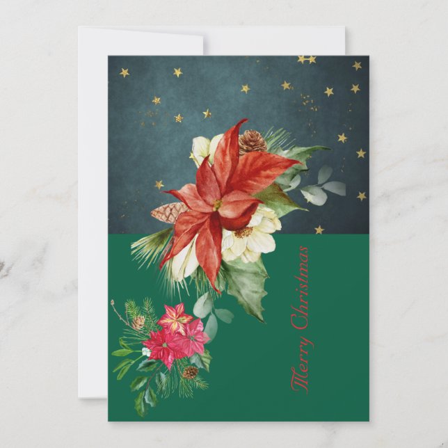 Flache Feiertagskarte (Vorderseite)