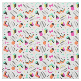 Flache geometrische Squiggly mutige Stoff