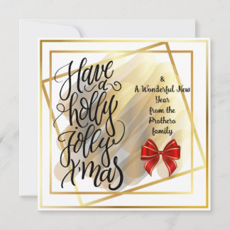 Flache Grußkarte Feiertagskarte