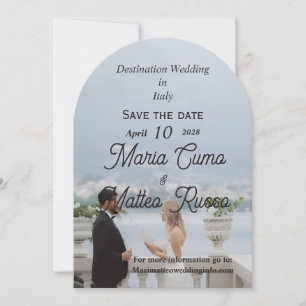 Flache Hochzeits-Einladung für eine Hochzeit am Re Einladung
