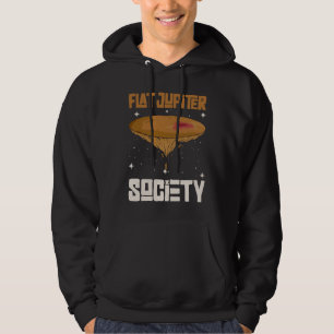 Flache Jupiter-Gesellschaft Jupiter Planet 1 Hoodie