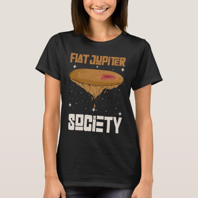 Flache Jupiter-Gesellschaft   Jupiter Planet  1 T-Shirt (Vorderseite)
