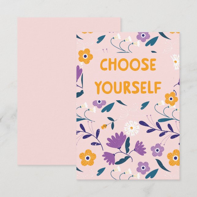 Flache Karte Selbst wählen (Vorne/Hinten)