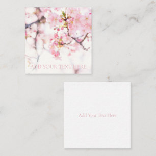 FLACHE MITTEILUNGSKARTE: CHERRY BLOSSOM BRANCH MITTEILUNGSKARTE