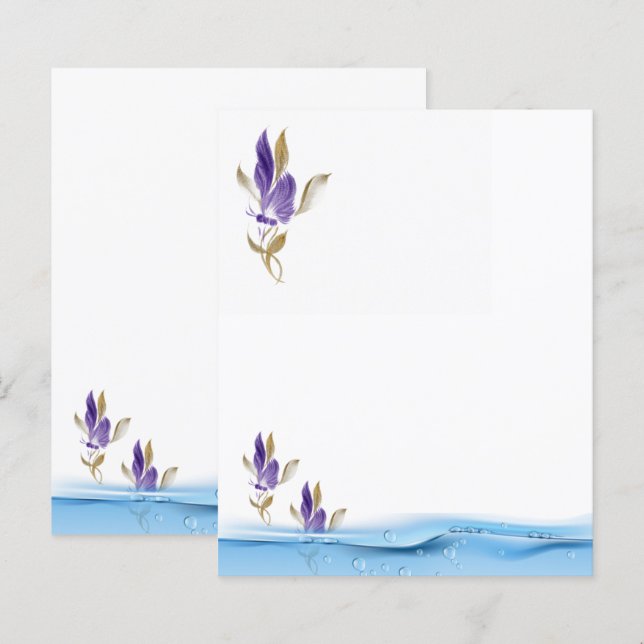 Flache Papierblätter (Vorne/Hinten)