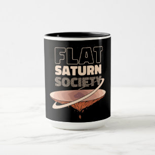 Flache Saturn Gesellschaft - Wissenschaft Design Tasse