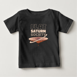 Flache Saturn-Gesellschaft - Wissenschaftliches De Baby T-shirt