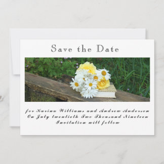 Flache Save-The-Date-Karte Save The Date