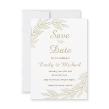 Flache Save-The-Date-Karte