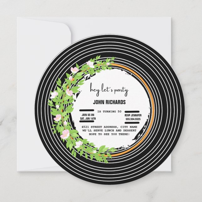 Flache Save-The-Date-Karte Save The Date (Vorderseite)