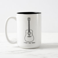 Flache Spitzen-Kasten-Gitarren-Tasse