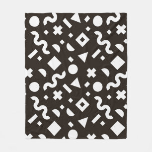 Flache Textur der geometrischen farbigen Formen. M Fleecedecke
