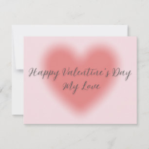 Flache Valentinstagskarte Feiertagskarte