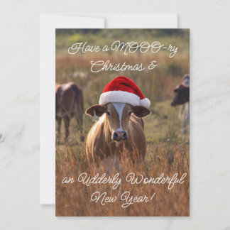 Flache Weihnachtskarte Feiertagskarte