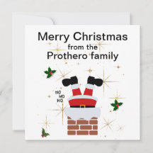 Flache Weihnachtskarte