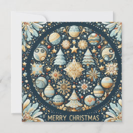 flache weihnachtskarte feiertagskarte