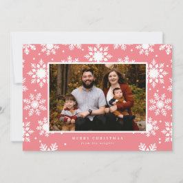 flache weiße Schneeflocken im Hintergrund Feiertagskarte