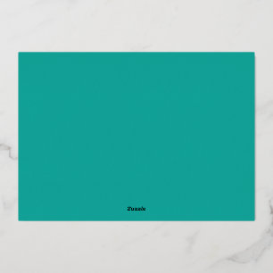 Flacher Aquamariner Hintergrund - Zurück-zur-Schul Folieneinladung