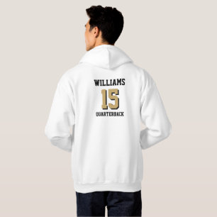 Flaches Gold und Schwarz Hoodie