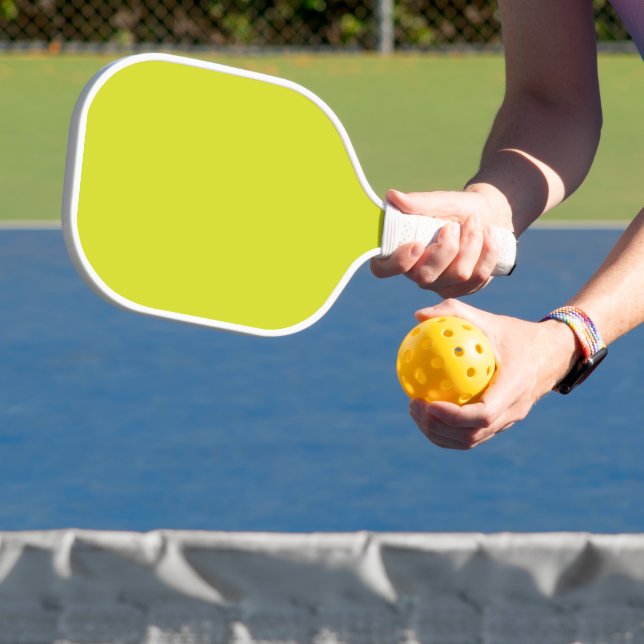 Flachgelber Hintergrund - Zurück-zur-Schule-Textur Pickleball Schläger (InSitu)