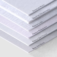 Flachgröße 5" x 7" Papier Matte Umschläge Weiß