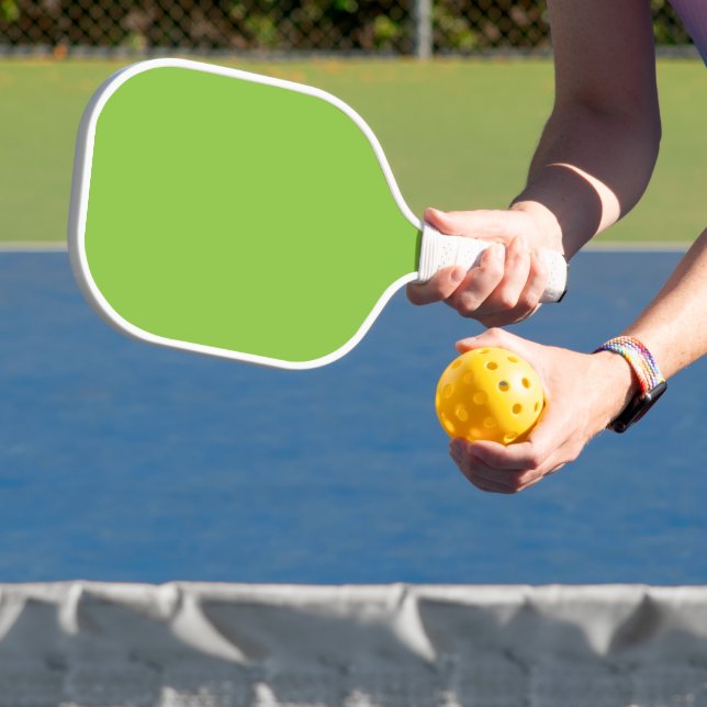 Flachkalkgrün - Schultextur Pickleball Schläger (InSitu)