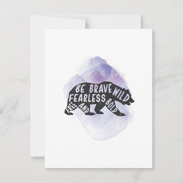 Flachkarte (Vorderseite)