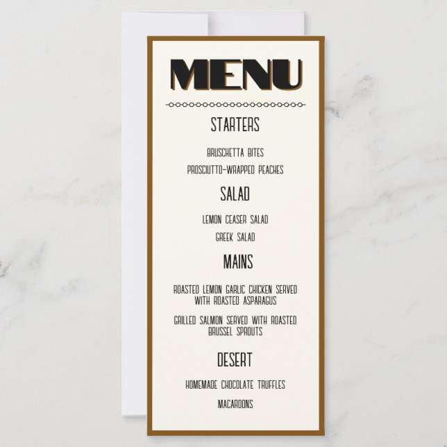 Flachkarte (Vorderseite)