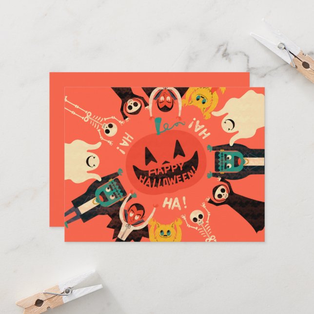 Flachkarte (Vorderseite/Rückseite Beispiel)