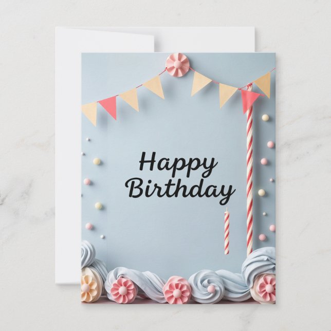 Flachkarte (Vorderseite)