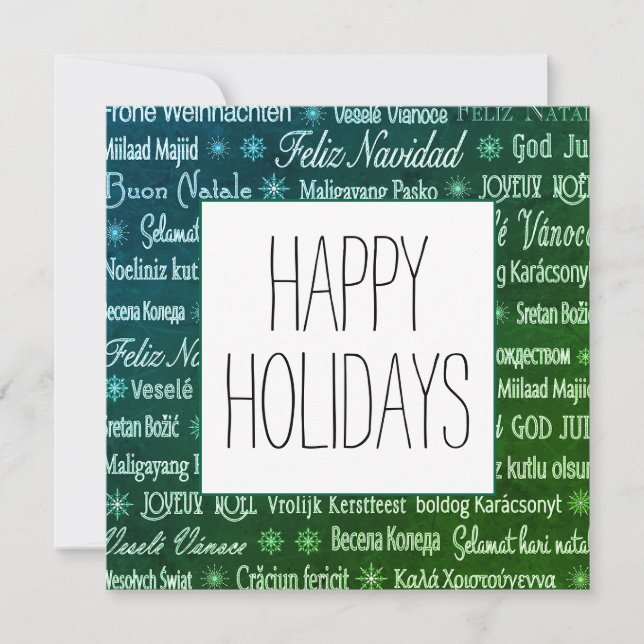 Flachkarte (Vorderseite)