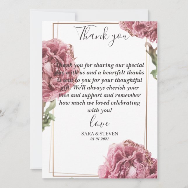 Flachkarte - DANKE (Vorderseite)