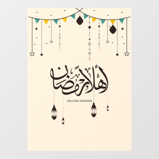 Flachkarte Fensteraufkleber (Blatt)