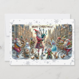 Flachkarte Frohe Weihnachten 2025(ElfSanta)