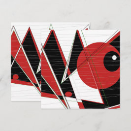 Flachkarte mit rotem Auge