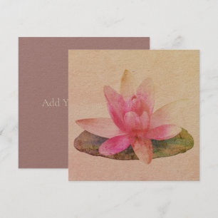 FLACHKARTE : PINK LOTUS KARTE