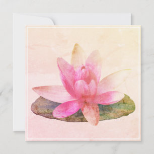 FLACHKARTE : PINK LOTUS KARTE