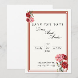 Flachkarte Save the Date
