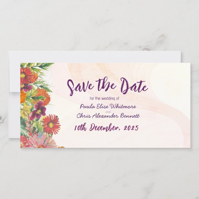Flachkarte Save the Date (Vorderseite)