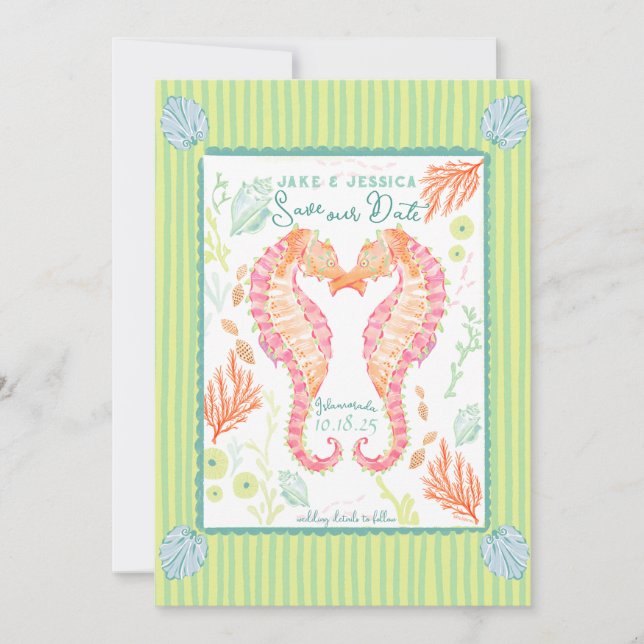 Flachkarte Save the Date (Vorderseite)