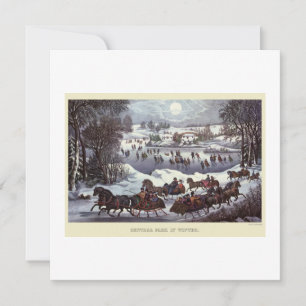 FLACHKARTE : VINTAGE CHRISTMAS : Zentralpark Karte