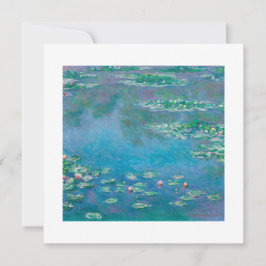 FLACHKARTE : "WASSERLILIEN" NACH MONET