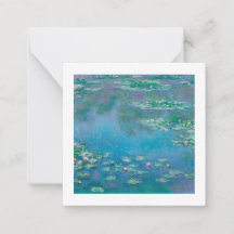 FLACHKARTE : "WASSERLILIEN" NACH MONET