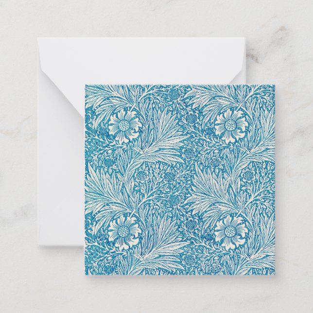 FLACHKARTE : WILLIAM MORRIS : MARIGOLD CARD MITTEILUNGSKARTE (Vorderseite)