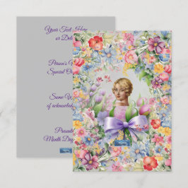 Flachkarten 1 L-Gray(Cameo Garden)RFPMDesign ©️ 20 Einladung