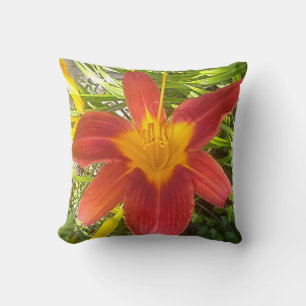 Flachkissen mit Blume Kissen