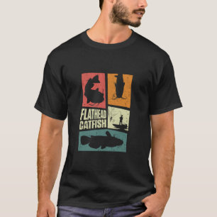 Flachkopfwels-Angeln Wels Jäger Welsangeln T-Shirt